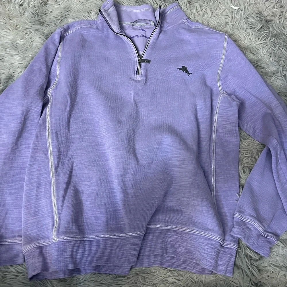 Tommy Bahama purple quarter zip